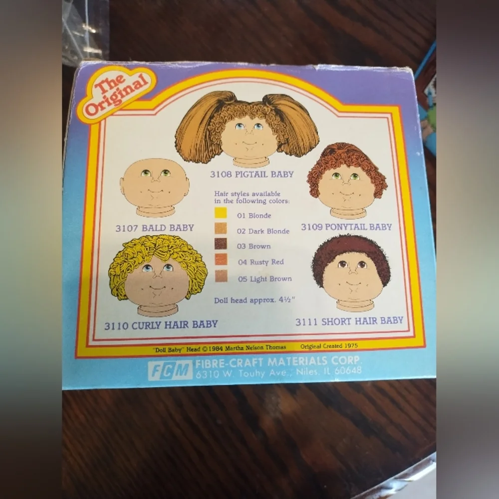 The Original Doll Baby Head Martha Nelson Thomas African American Black 1984 VTG - Picture 3 of 4